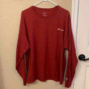 CHAMPION red long sleeve